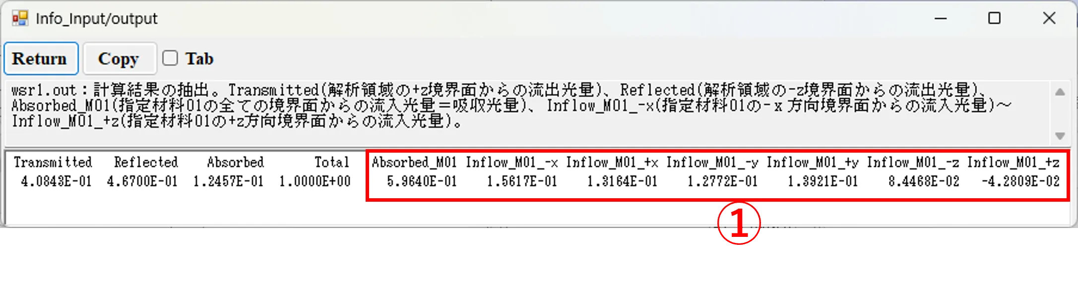 情報画面