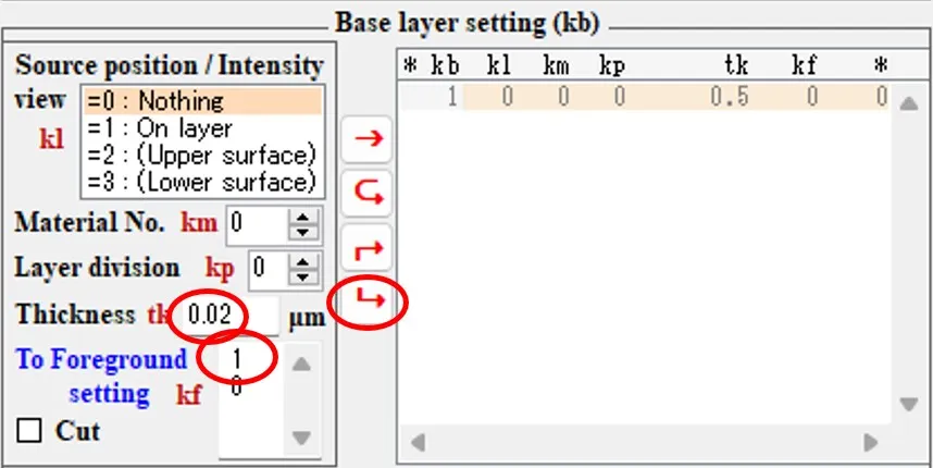 Base setting欄４