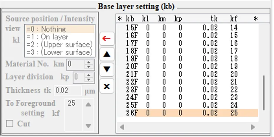 Base setting欄６