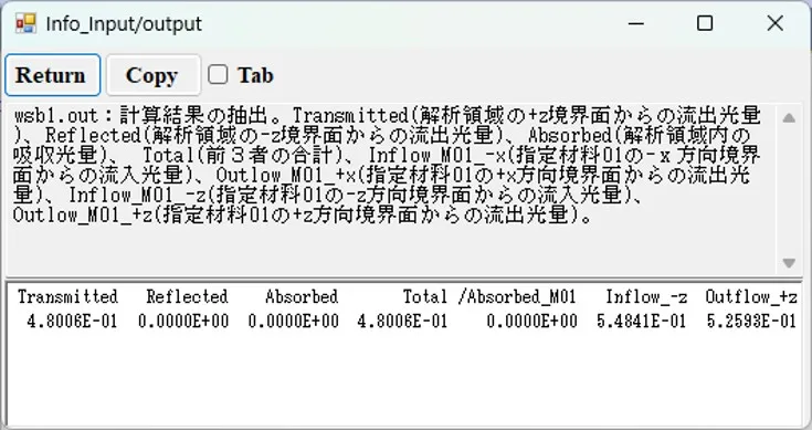 情報画面