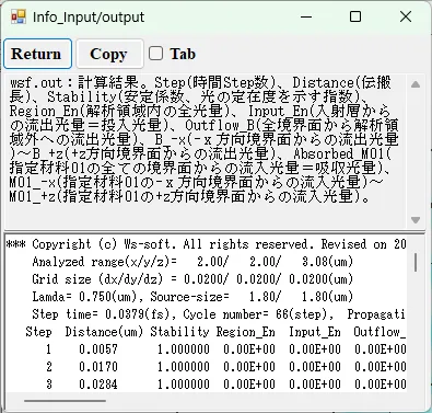 wsf.outの情報画面