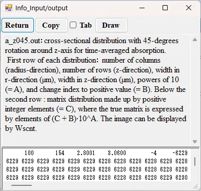 Information window for a_z045.out