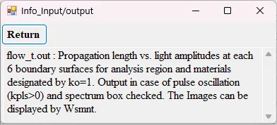 Information window for flow_t.out