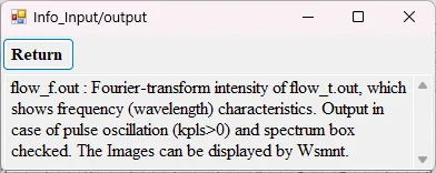 Information window for flow_f.out