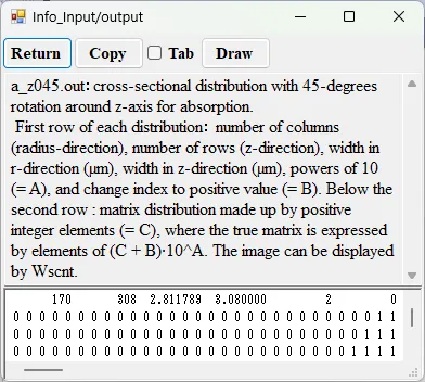 Information window for a_z045.out